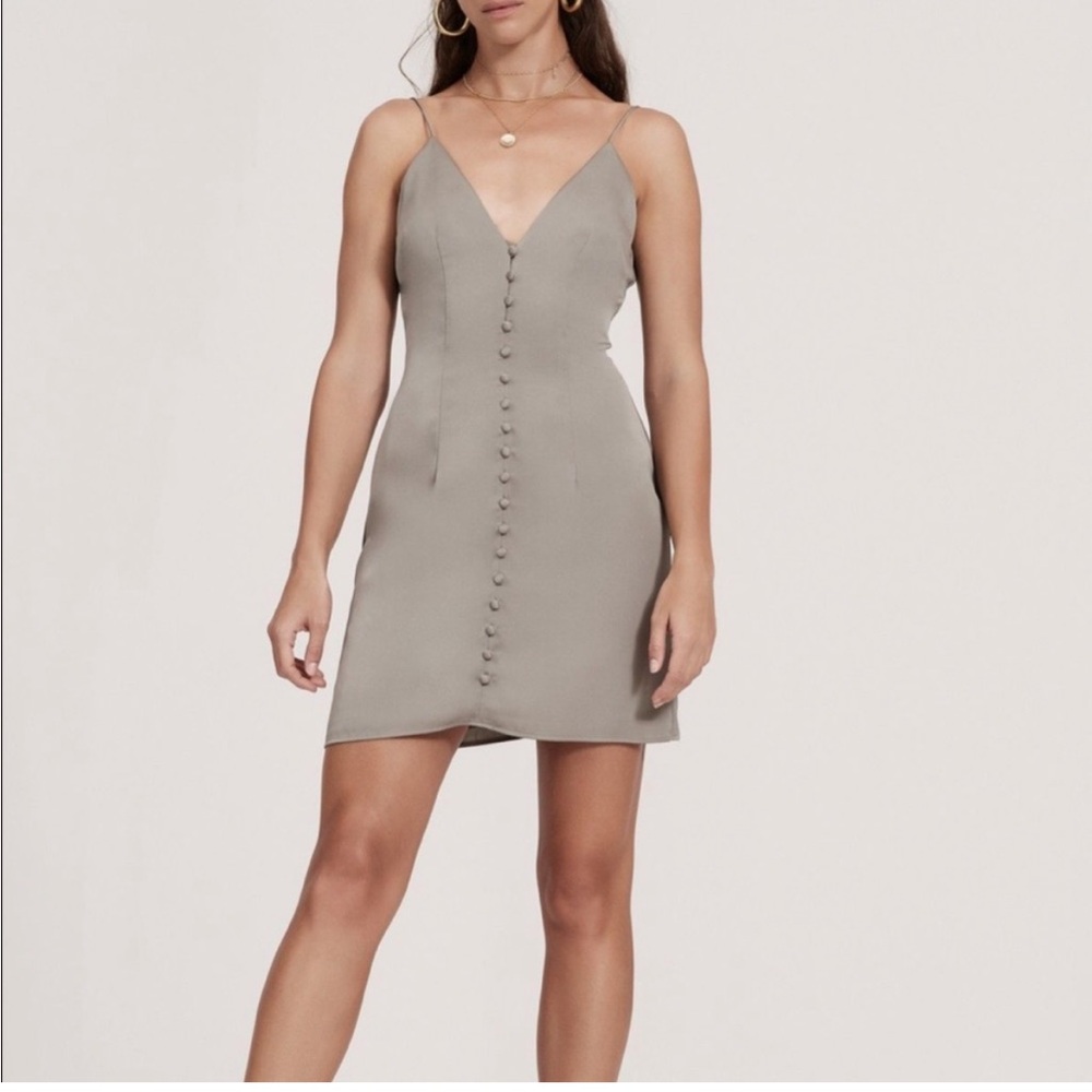 Finders Keepers Olive Green Dress